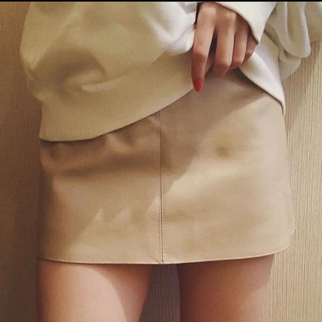 SNIDEL(スナイデル)のpapermoon leather mini skirt レディースのスカート(ミニスカート)の商品写真