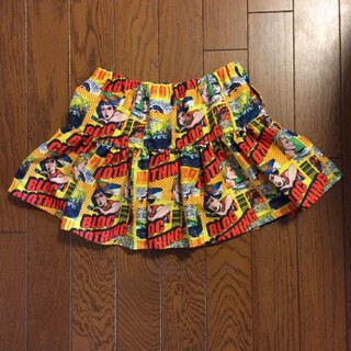 ブロック(BLOC)の美品 BLOC アメコミスカート 130サイズ 14(スカート)