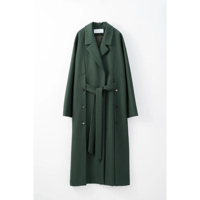 Murral Slit long gown coat (Green)