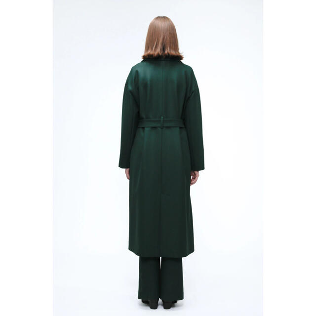 Murral Slit long gown coat (Green)