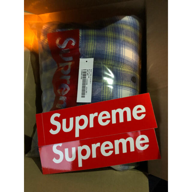 Supreme Hooded Flannel Zip Up Shirt