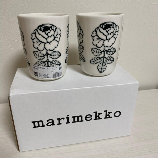 marimekko(マリメッコ)のお値下げ】Marimekkoヴィヒキルース（ミニバラ）ミニラテマグ インテリア/住まい/日用品のキッチン/食器(食器)の商品写真