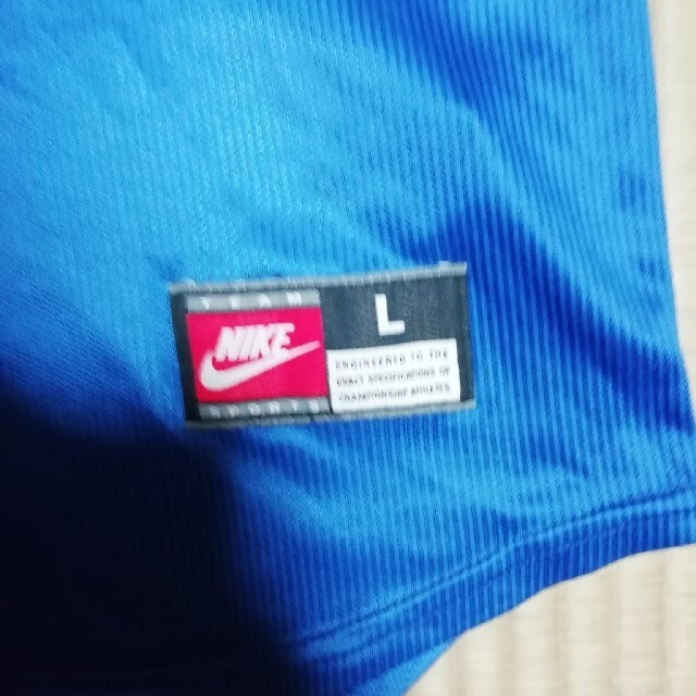 NIKE(ナイキ)のナイキ　NIKE　ブルー　スポーツウェア　メンズサイズ:L メンズのトップス(Tシャツ/カットソー(半袖/袖なし))の商品写真