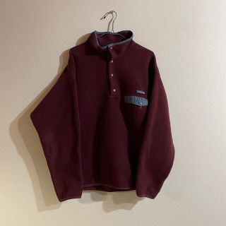 パタゴニア(patagonia)のpatagonia シンチラ　スナップT ボルドー　メンズL ゆるだぼ(ブルゾン)