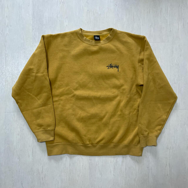 STUSSY(ステューシー)のレアカラー！stussy ステューシー 8ボール マスタード スウェット メンズのトップス(スウェット)の商品写真