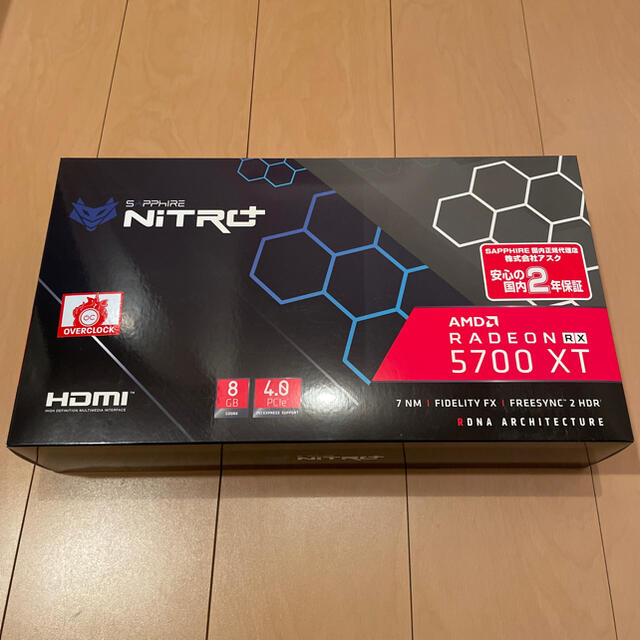 新品本物 SAPPHIRE NITRO+ RADEON RX5700XT 8GB PCパーツ