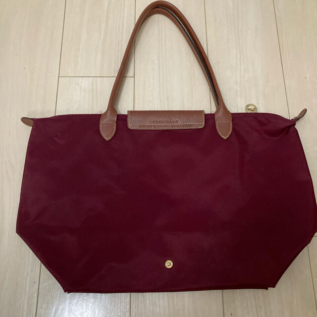 ロンシャン　トート　トートバッグ　レッド　ワインレッド　Longchamp 1