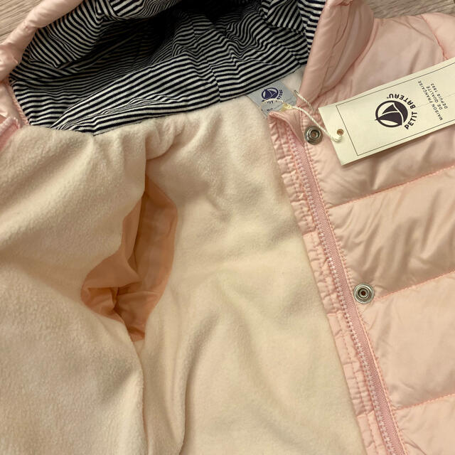 PETIT BATEAU(プチバトー)の新品タグ付き⭐︎PETIT BATEAU 耳付きフード中綿入りジャケット　コート キッズ/ベビー/マタニティのベビー服(~85cm)(ジャケット/コート)の商品写真