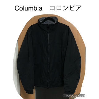 コロンビア(Columbia)のColumbia コロンビア　ロゴ刺繍　中綿　ジャンパー　ブラック　黒　L(ブルゾン)