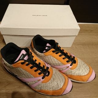 バレンシアガ(Balenciaga)のBALENCIAGA　バレンシアガ　レザートレーナー(スニーカー)