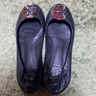 トリーバーチ(Tory Burch)の【Tory Burch　レザー　パンプス】トリーバーチ　靴　レディース(バレエシューズ)