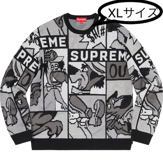 XL オンライン　Supreme Cartoon Sweater Black