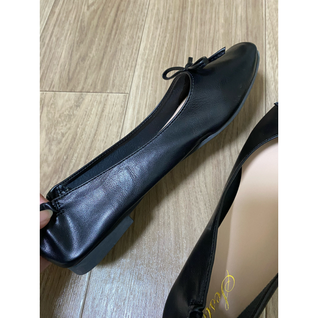 バレエシューズ 黒 レディースの靴/シューズ(バレエシューズ)の商品写真