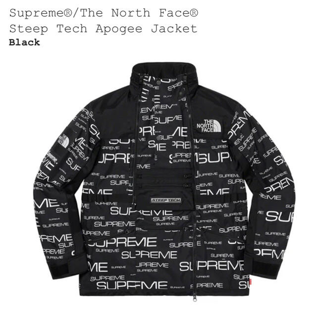 Supreme(シュプリーム)のSupreme The North Face Steep Jacket 黒L メンズのジャケット/アウター(マウンテンパーカー)の商品写真
