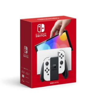 ニンテンドースイッチ(Nintendo Switch)の【新品未開封】Nintendo Switch（有機ELモデル）ホワイト (家庭用ゲーム機本体)