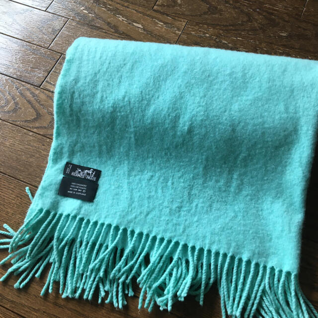 純正販売品 ぽりー様専用 エルメス 大判 マフラー ターコイズブルー