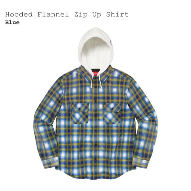 Supreme Hooded Flannel Zip Up Shirt