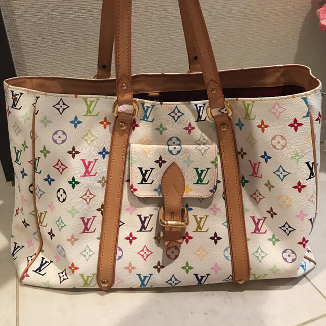 LOUIS VUITTON(ルイヴィトン)のルイヴィトン  トートバッグ オーレリアGM モノグラムマルチカラー　白 レディースのバッグ(トートバッグ)の商品写真