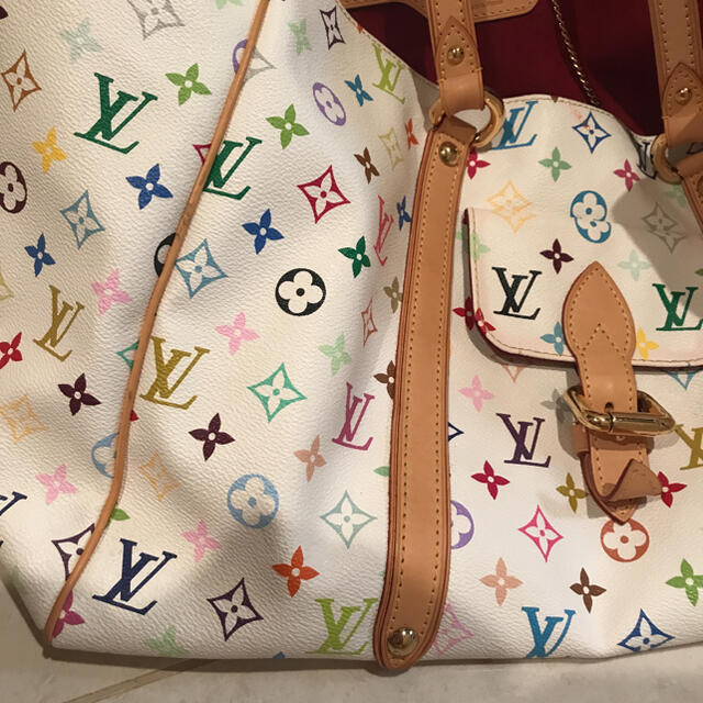 LOUIS VUITTON(ルイヴィトン)のルイヴィトン  トートバッグ オーレリアGM モノグラムマルチカラー　白 レディースのバッグ(トートバッグ)の商品写真