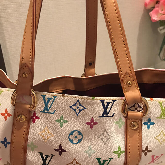 LOUIS VUITTON(ルイヴィトン)のルイヴィトン  トートバッグ オーレリアGM モノグラムマルチカラー　白 レディースのバッグ(トートバッグ)の商品写真