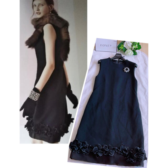 FOXEY ブラックペダルワンピース38 極美品 Rene www.mlhvernet.com.ar