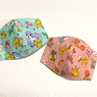 子供用インナーマスク☆ピカチュウ2点セット(外出用品)