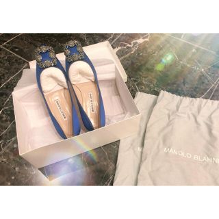 マノロブラニク(MANOLO BLAHNIK)の【✨新品💎】マノロブラニク　ハンギシパンプス💙(ハイヒール/パンプス)