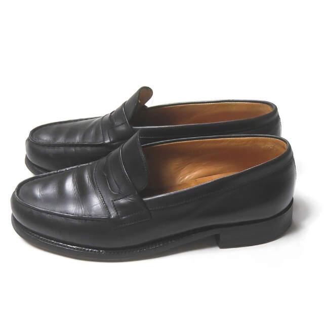 J.M.WESTON ジェイエムウエストン フランス製 180 SIGNATURE LOAFER ボックスカーフ シグネチャーローファー 41-101-180-10 4 1/2(24.5cm) ブラック ペニー コイン シューズ【中古】【J.M.WESTON】 メンズの靴/シューズ(ドレス/ビジネス)の商品写真