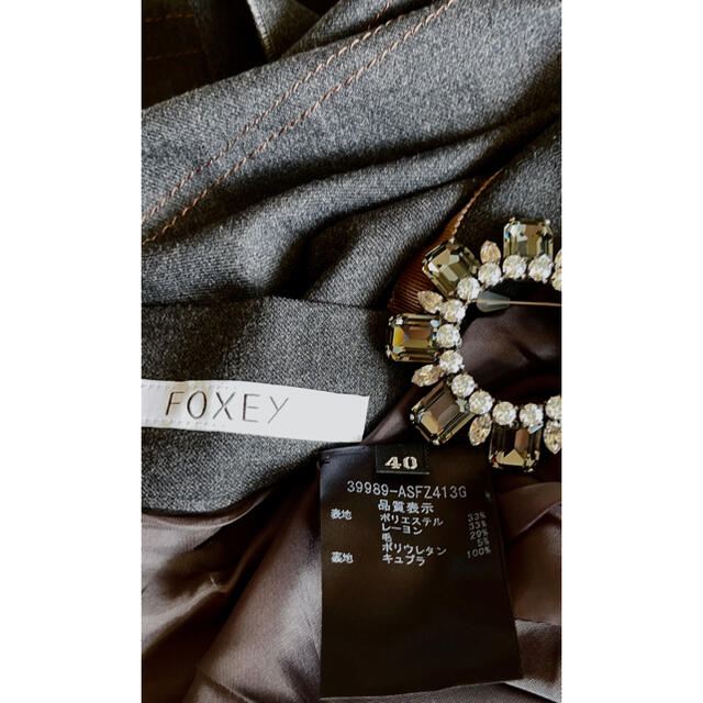 FOXEY 2019年上品ウールブレンドスカート 40 極美品 Rene プレゼントを 