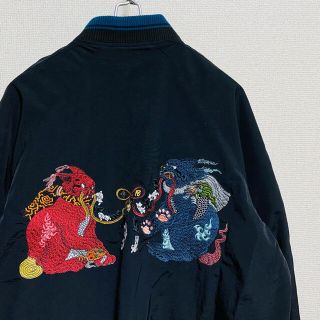 グラニフ(Design Tshirts Store graniph)の美品　阿吽猫破魔矢 (石黒亜矢子) ｜コラボブルゾン　黒(ブルゾン)