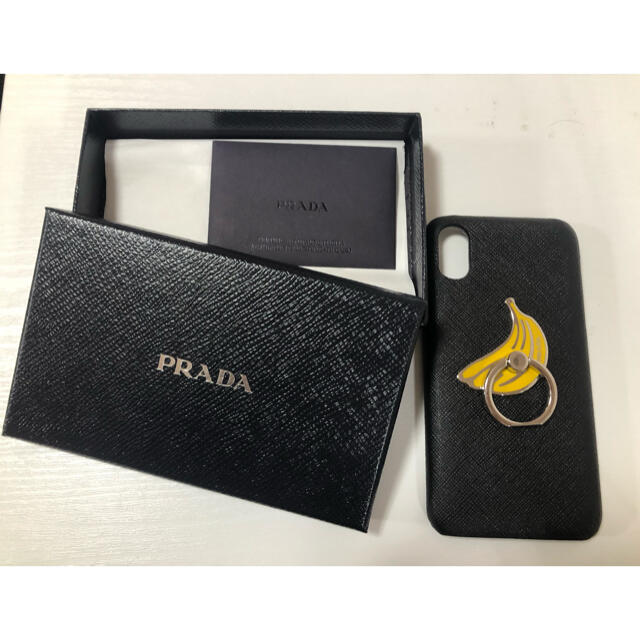 PRADA(プラダ)の【PRADA】iPhoneケース　X  XS用　リング付き スマホ/家電/カメラのスマホアクセサリー(iPhoneケース)の商品写真