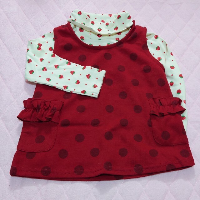 西松屋(ニシマツヤ)の【90】トップス②枚セット キッズ/ベビー/マタニティのキッズ服女の子用(90cm~)(Tシャツ/カットソー)の商品写真