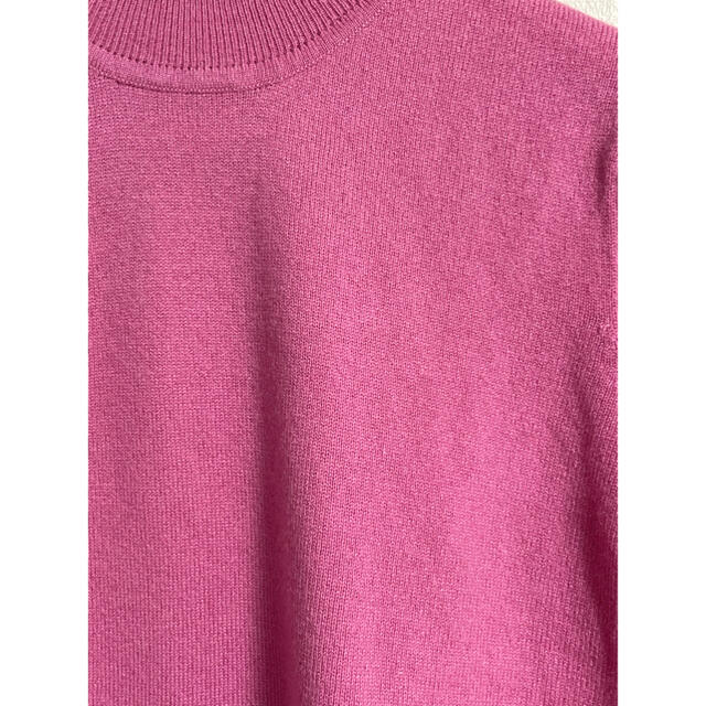 カシミヤ100%半袖セーター レディースのトップス(ニット/セーター)の商品写真