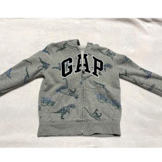 ギャップキッズ(GAP Kids)の【IKU様】GAPKids 恐竜柄 ジップパーカー 110(ジャケット/上着)