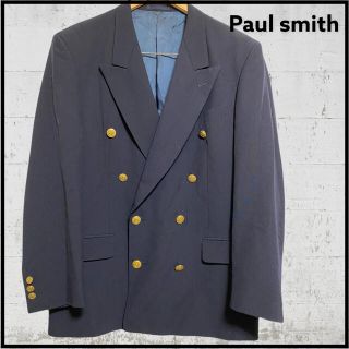 ポールスミス(Paul Smith)のPaul smith 金ボタン　紺ブレザー　ダブル　ジャケット　古着　菅田(テーラードジャケット)