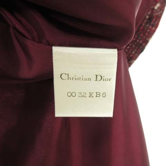 Christian Dior(クリスチャンディオール)のクリスチャンディオール プレタポルテ ノーカラー ジャケット ヴィンテージ S レディースのジャケット/アウター(ノーカラージャケット)の商品写真