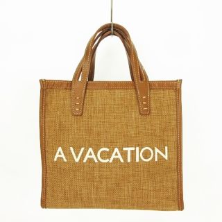 アザー(other)のア ヴァケーション A VACATION ロゴ トートバッグ レザー×キャンバス(トートバッグ)