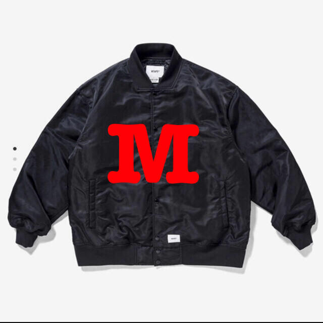 メンズWTAPS TEAM JACKET NYLON TWILL Black Mサイズ