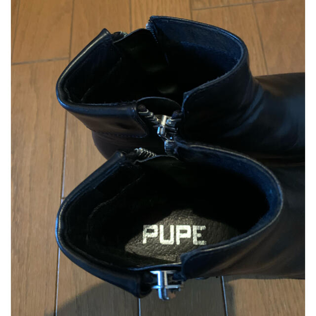PUPE サイドジップブーツ　ブラック　サイズ37 プーぺ　BLACK 1