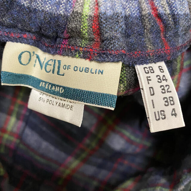 【再お値下げ】O'NEIL OF DUBLIN 73cmミモレ丈プリーツスカート 1