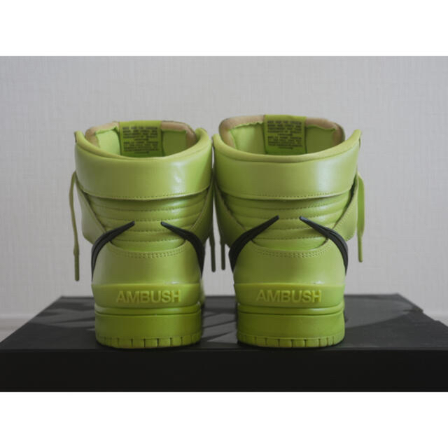 27.5 AMBUSH × NIKE DUNK HIGH FLASH LIME 4