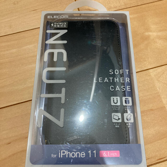 ELECOM(エレコム)のエレコム iPhone11 ケース カバー 手帳 フラップ レザー マグネット  スマホ/家電/カメラのスマホアクセサリー(iPhoneケース)の商品写真