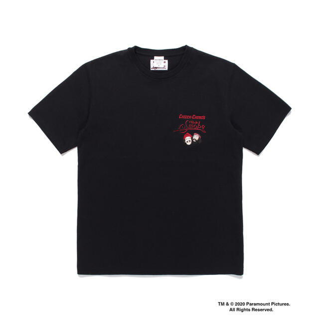 WACKO MARIA(ワコマリア)のWACKO MARIA UP IN SMOKE チーチョン Tシャツ 黒 M メンズのトップス(Tシャツ/カットソー(半袖/袖なし))の商品写真