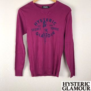 ヒステリックグラマー(HYSTERIC GLAMOUR)の美品 ヒステリックグラマー 長袖カットソー ピンク サイズS(Tシャツ/カットソー(七分/長袖))