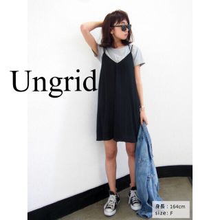 アングリッド(Ungrid)のUngrid ダブルストラップフレアワンピース(ひざ丈ワンピース)