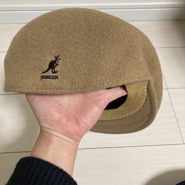 KANGOL(カンゴール)のカンゴール　ハンチング　ウール　ベージュ メンズの帽子(ハンチング/ベレー帽)の商品写真