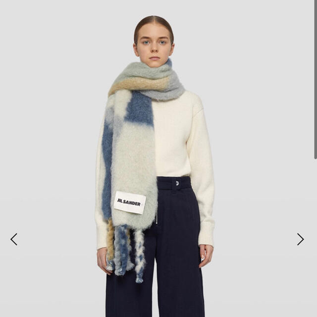 Jil Sander(ジルサンダー)の新品！JIL SANDER モヘアウール製ロングマフラー レディースのファッション小物(マフラー/ショール)の商品写真