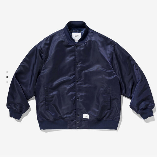 W)taps(ダブルタップス)のWTAPS TEAM JACKET NYLON TWILL NAVY  L メンズのジャケット/アウター(ナイロンジャケット)の商品写真