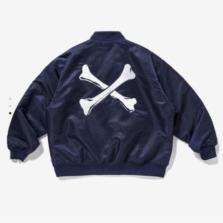 ダブルタップス(W)taps)のWTAPS TEAM JACKET NYLON TWILL NAVY  L(ナイロンジャケット)