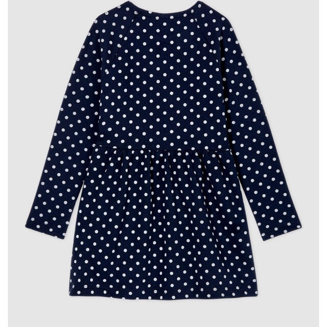 PETIT BATEAU(プチバトー)のプチバトー　新品タグ付き　コットン　スウェット　ワンピース　4ans/104cm キッズ/ベビー/マタニティのキッズ服女の子用(90cm~)(ワンピース)の商品写真